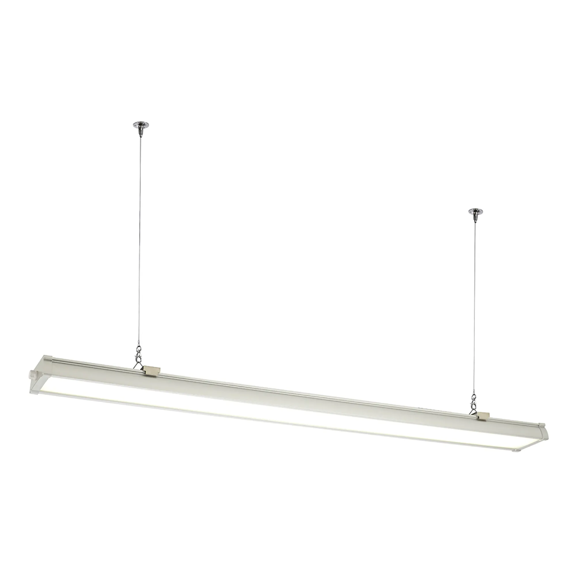 DL570003/WH  Indi P40 White 1200mm 40W Tri-Proof Surface Mounted IP65 6000K 4000lm 120° Side Entry Non Dimmable Serial Connection